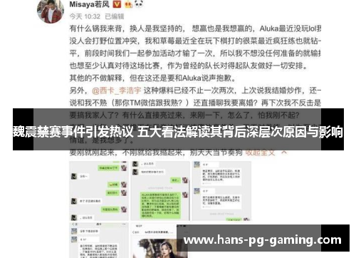 魏震禁赛事件引发热议 五大看法解读其背后深层次原因与影响